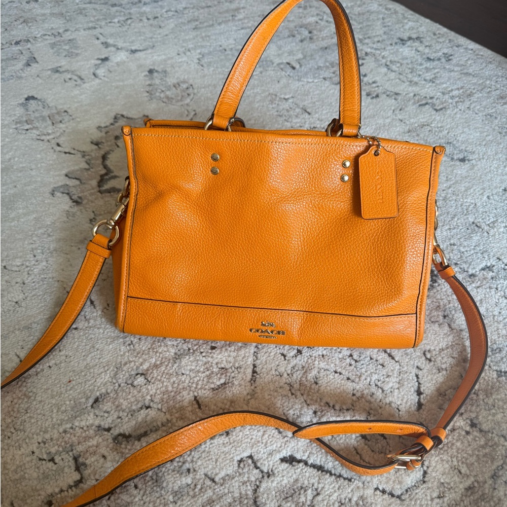 COACH Sunbeam Orange Dempsey Bag